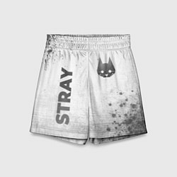 Шорты детские Stray - white gradient вертикально, цвет: 3D-принт