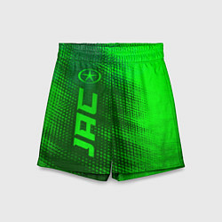 Шорты детские JAC - green gradient по-вертикали, цвет: 3D-принт