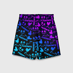 Шорты детские Фортнайт неон, цвет: 3D-принт