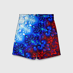 Шорты детские Душа моя Россия 2, цвет: 3D-принт