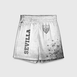 Шорты детские Sevilla - white gradient вертикально, цвет: 3D-принт