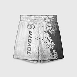 Шорты детские Toyota - white gradient по-вертикали, цвет: 3D-принт