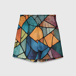 Шорты детские Мозаика цветное стекло, цвет: 3D-принт