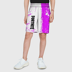 Шорты детские Fortnite pink color, цвет: 3D-принт — фото 2