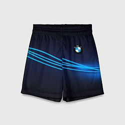 Шорты детские BMW line blue, цвет: 3D-принт