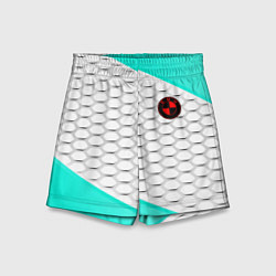 Шорты детские BMW carbon steel, цвет: 3D-принт