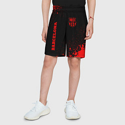 Шорты детские Barcelona - red gradient вертикально, цвет: 3D-принт — фото 2