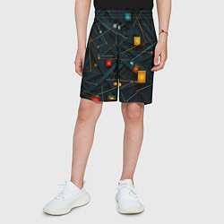 Шорты детские Геометрическая абстракция, цвет: 3D-принт — фото 2