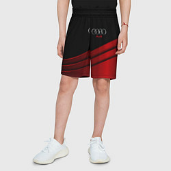 Шорты детские AUDI carbon metal, цвет: 3D-принт — фото 2