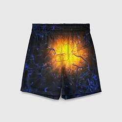 Шорты детские Абстракция зарождение звезды, цвет: 3D-принт