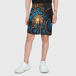 Шорты детские Оптическая абстракция круги, цвет: 3D-принт — фото 2