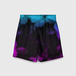 Шорты детские Градиент - дым, цвет: 3D-принт
