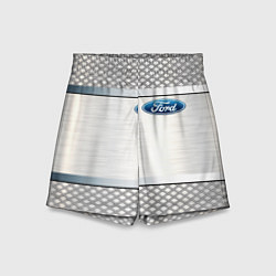 Шорты детские FORD metal steel auto, цвет: 3D-принт