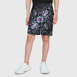 Шорты детские Фрактальный узор геометрия, цвет: 3D-принт — фото 2