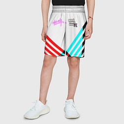 Шорты детские GTA6 vice city line, цвет: 3D-принт — фото 2