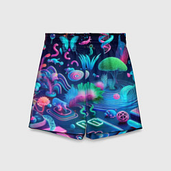 Шорты детские Фантастическая абстрактная композиция - сюрреализм, цвет: 3D-принт