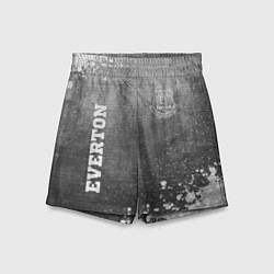 Шорты детские Everton - grey gradient вертикально, цвет: 3D-принт