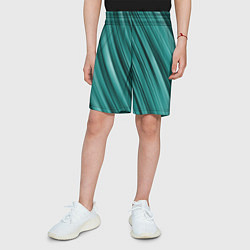 Шорты детские Лазурные волны, цвет: 3D-принт — фото 2