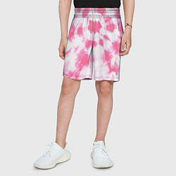 Шорты детские Розовый тай дай, цвет: 3D-принт — фото 2