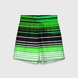 Шорты детские Разноцветные вертикальные линии, цвет: 3D-принт