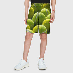 Шорты детские Теннисные мячи, цвет: 3D-принт — фото 2