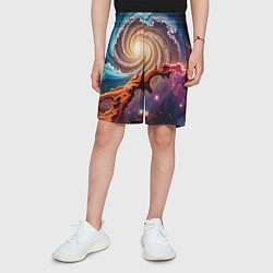Шорты детские Энергия космоса, цвет: 3D-принт — фото 2