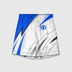 Шорты детские Changan - Белый и синий, цвет: 3D-принт