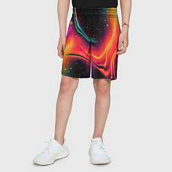 Шорты детские Жидкая пленка в блестках - нейросеть, цвет: 3D-принт — фото 2