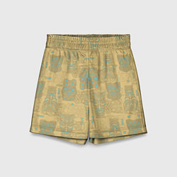 Шорты детские Маски Тики, цвет: 3D-принт