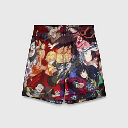 Шорты детские Клинок, рассекающий демонов аниме, цвет: 3D-принт