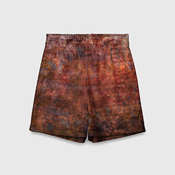 Шорты детские Абстракция - rusty wall, цвет: 3D-принт