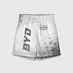 Шорты детские BYD - white gradient вертикально, цвет: 3D-принт