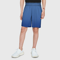 Шорты детские Сине-голубой текстурированный градиент, цвет: 3D-принт — фото 2