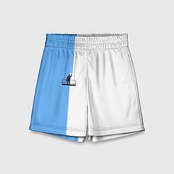 Шорты детские Моляр красит стену, цвет: 3D-принт