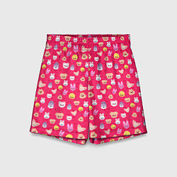 Шорты детские Skzoo pattern pink, цвет: 3D-принт