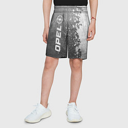 Шорты детские Opel - grey gradient по-вертикали, цвет: 3D-принт — фото 2