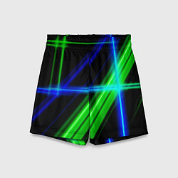 Шорты детские Color blue black green, цвет: 3D-принт