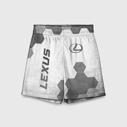 Шорты детские Lexus - white gradient вертикально, цвет: 3D-принт