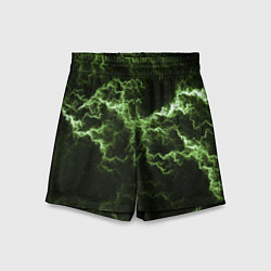Детские шорты Lightning green glow