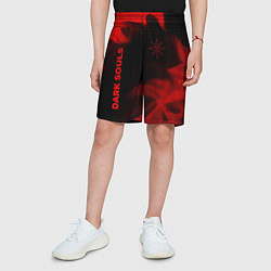 Шорты детские Dark Souls - red gradient вертикально, цвет: 3D-принт — фото 2