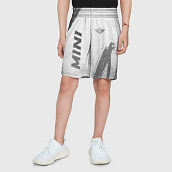 Шорты детские Mini - white gradient вертикально, цвет: 3D-принт — фото 2