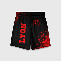 Детские шорты Lyon - red gradient вертикально