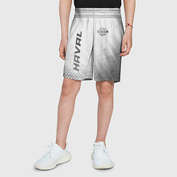 Шорты детские Haval - white gradient вертикально, цвет: 3D-принт — фото 2