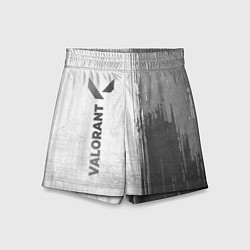 Детские шорты Valorant - white gradient по-вертикали