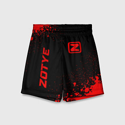 Шорты детские Zotye - red gradient вертикально, цвет: 3D-принт