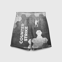Шорты детские Counter Strike - grey gradient вертикально, цвет: 3D-принт