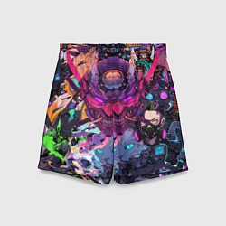 Шорты детские Стиль Cyberpunk, цвет: 3D-принт