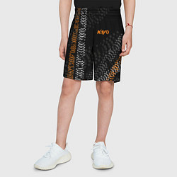 Шорты детские Kayo следы шин, цвет: 3D-принт — фото 2