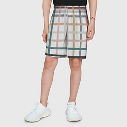 Шорты детские Плетенка пастельная, цвет: 3D-принт — фото 2