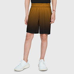 Шорты детские Orange gradient, цвет: 3D-принт — фото 2